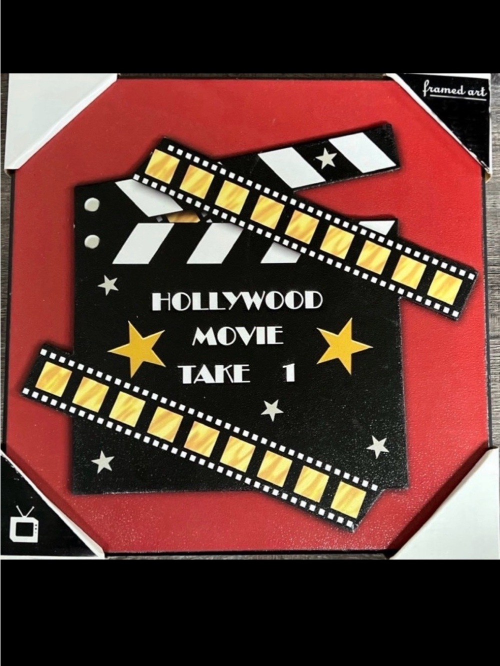 New Hollywood Movie Take 1 Clapboard Canvas Print Wall Art